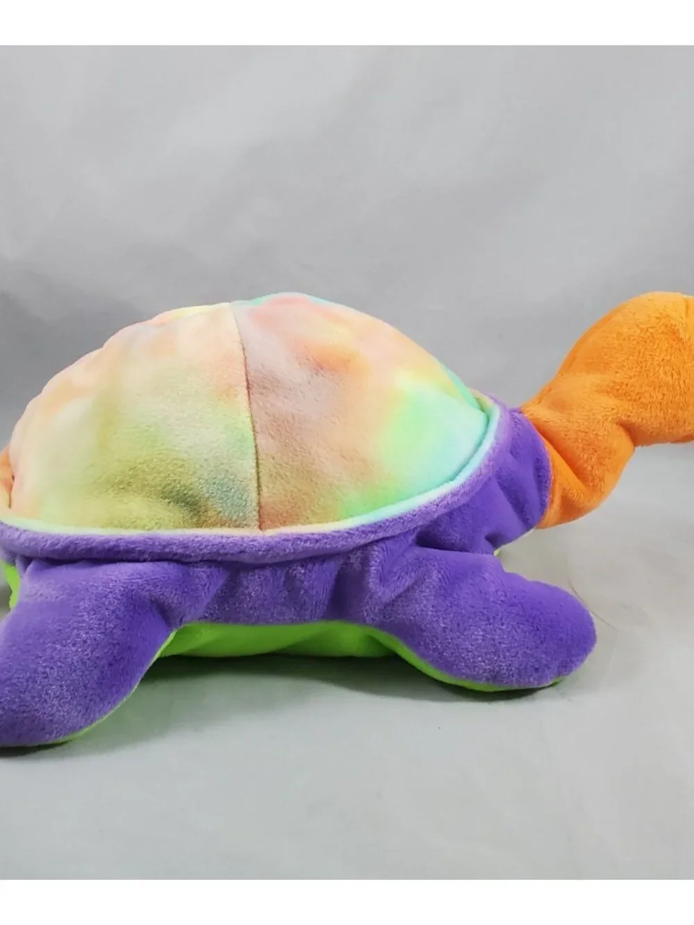 Ty Pillow Pals SNAP the Turtle Plush Tie-Dye Shell Orange Head Vintage 1998
